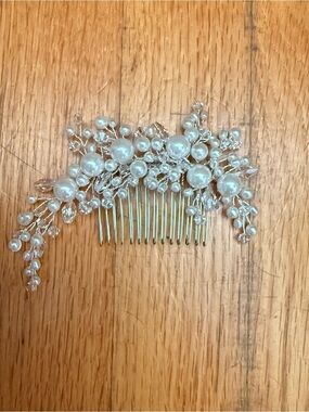 Pearl and Crystal Bridal Hair Comb